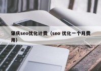 肇庆seo优化计费（seo 优化一个月费用）